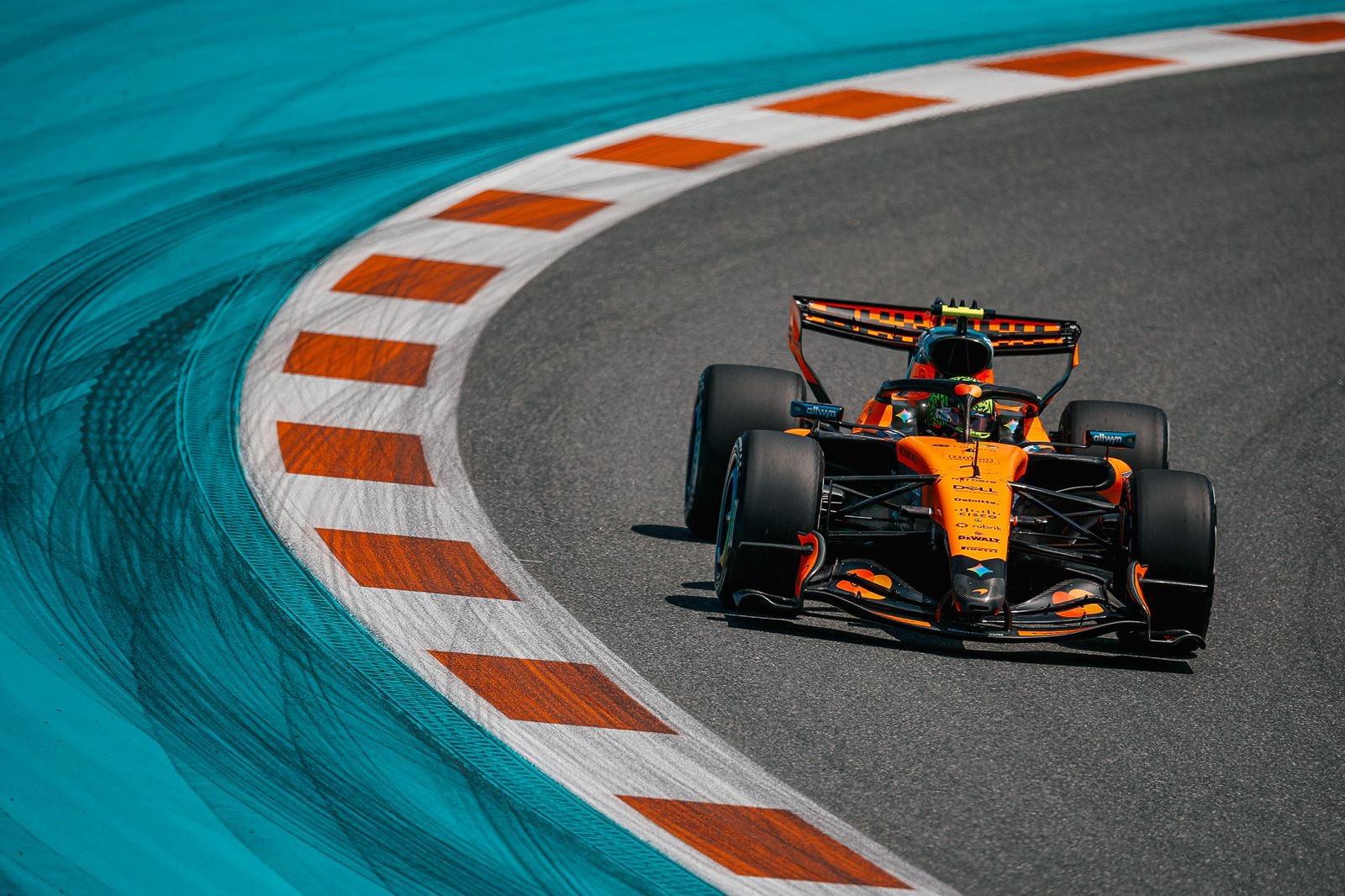 McLaren de Lando Norris en Miami