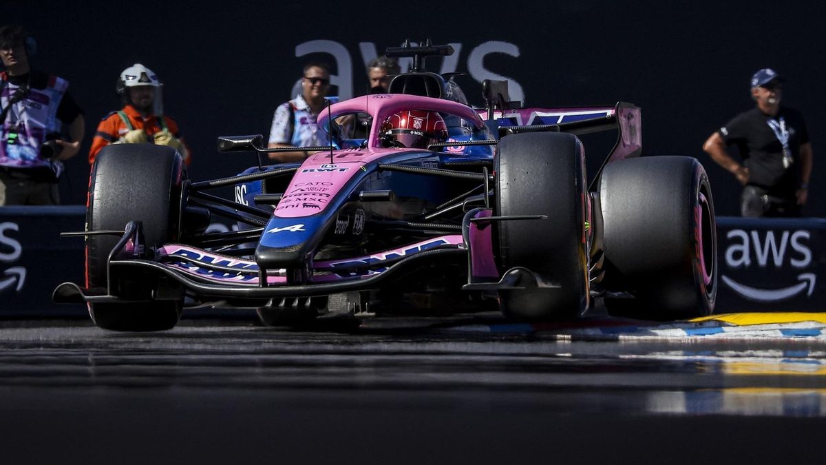 Pierre Gasly con su Alpine en Monaco