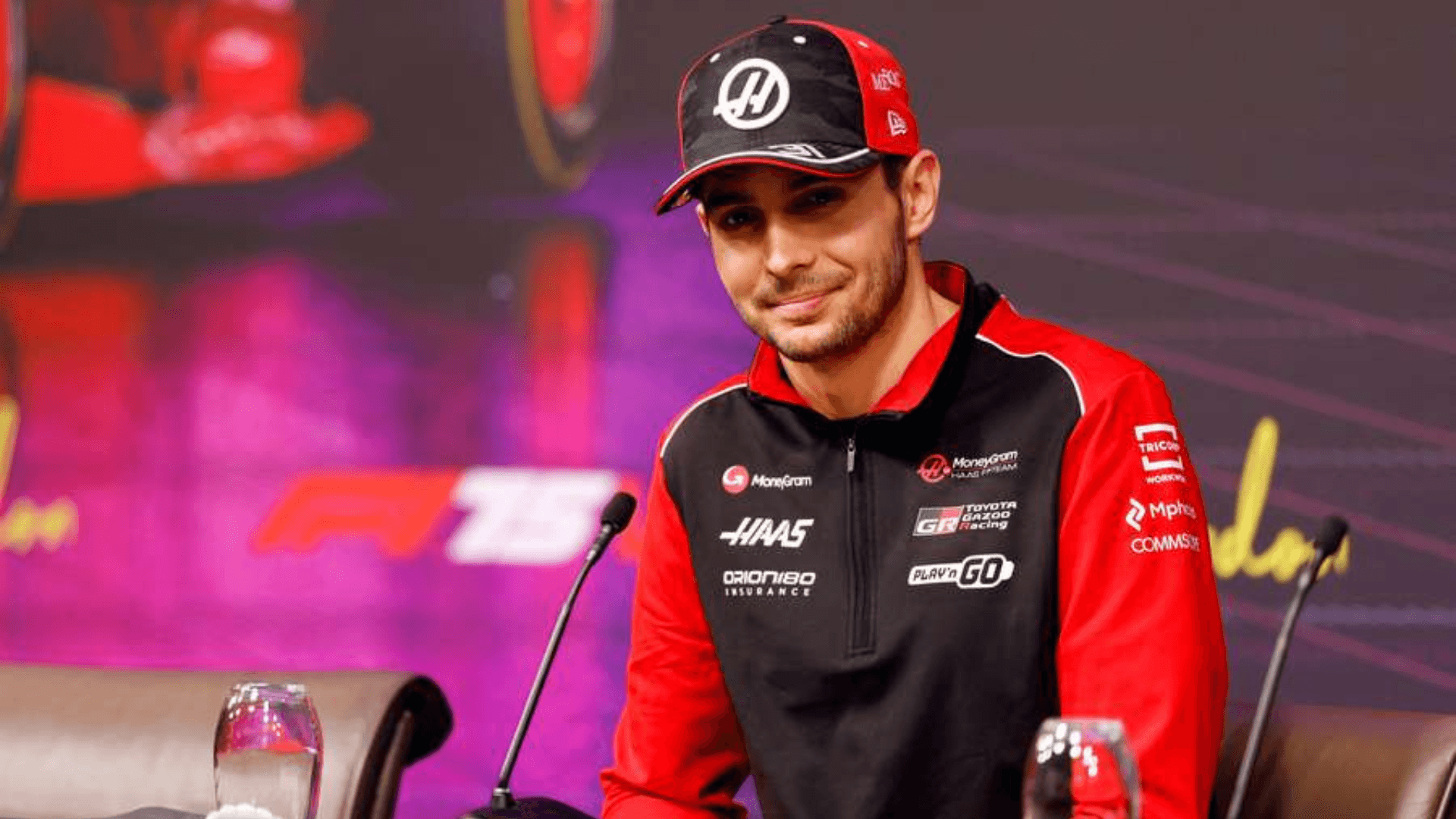 Esteban Ocon en una rueda de prensa
